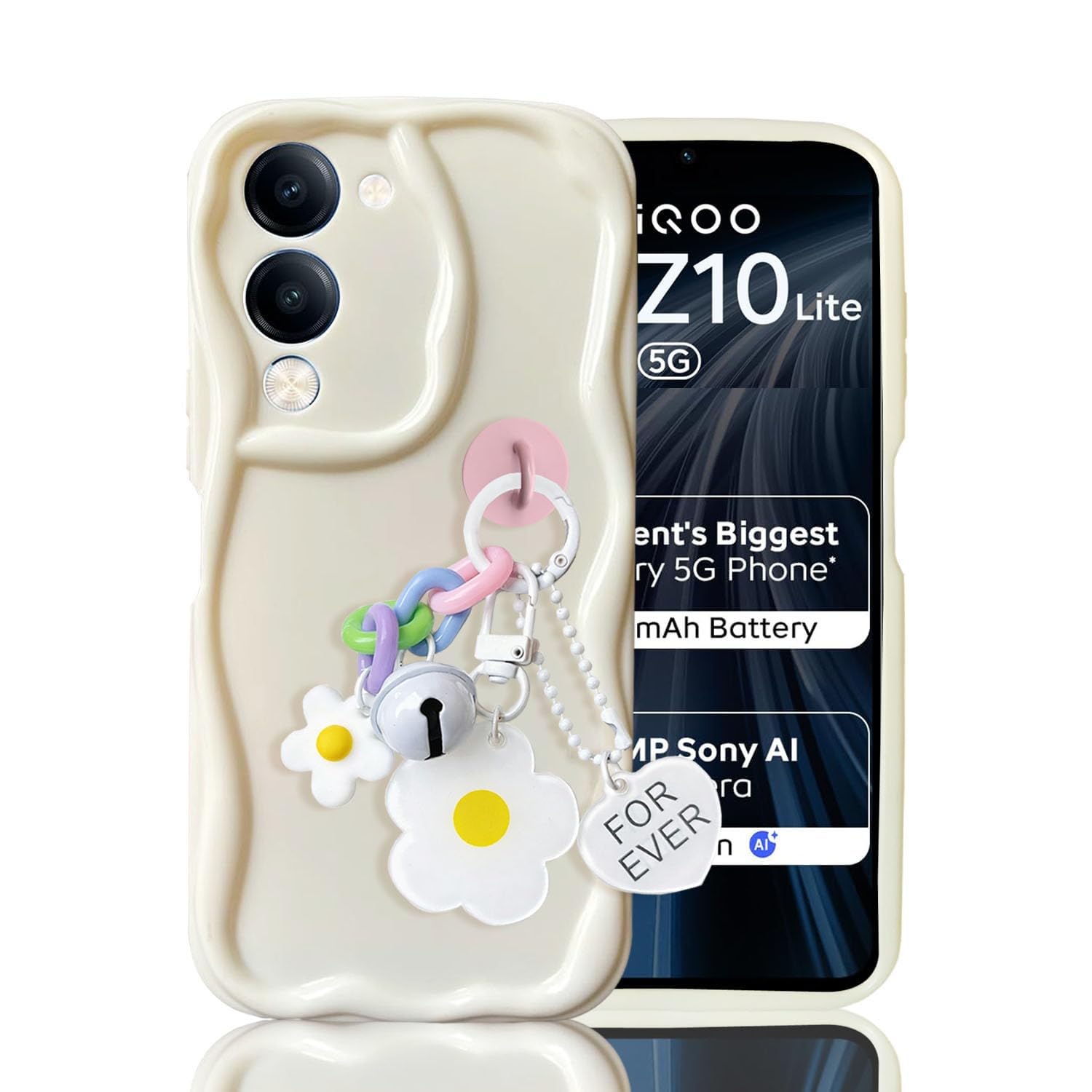 KC Back Cover for iQOO Z10 Lite 5G / Vivo T4 Lite 5G - New Curly